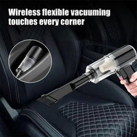 Powerful 120W Cordless Handheld Vacuum Cleaner - Compact & Portable for Home and Car Cleaning